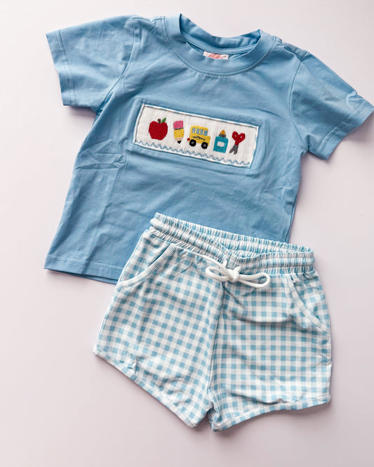 First day blues smocked