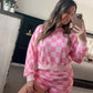 Pink checkered set