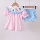 Smocked princess bloomer set