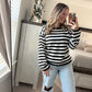 Black stripe sweater