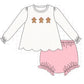 Pink gingerbread bloomer set
