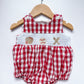 Gingham baseball bubble (A3)