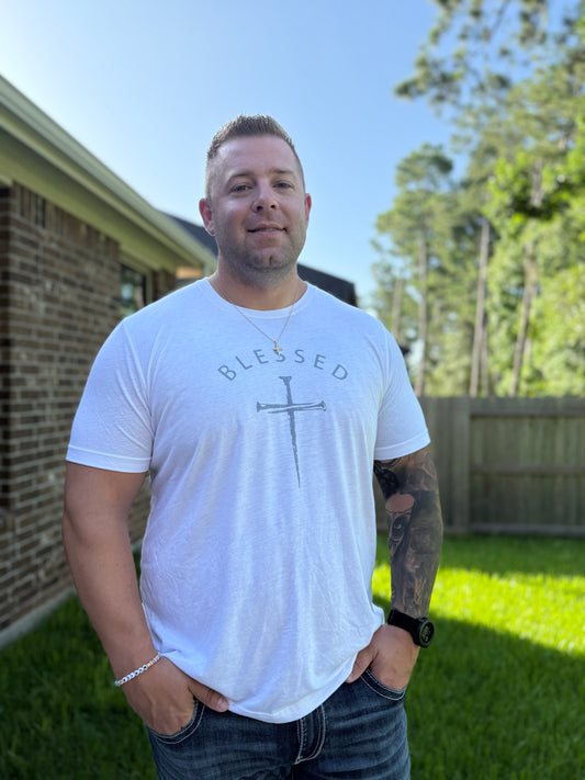 White blessed tee