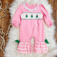 Pink tree romper