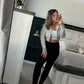 Crop hooded zip up