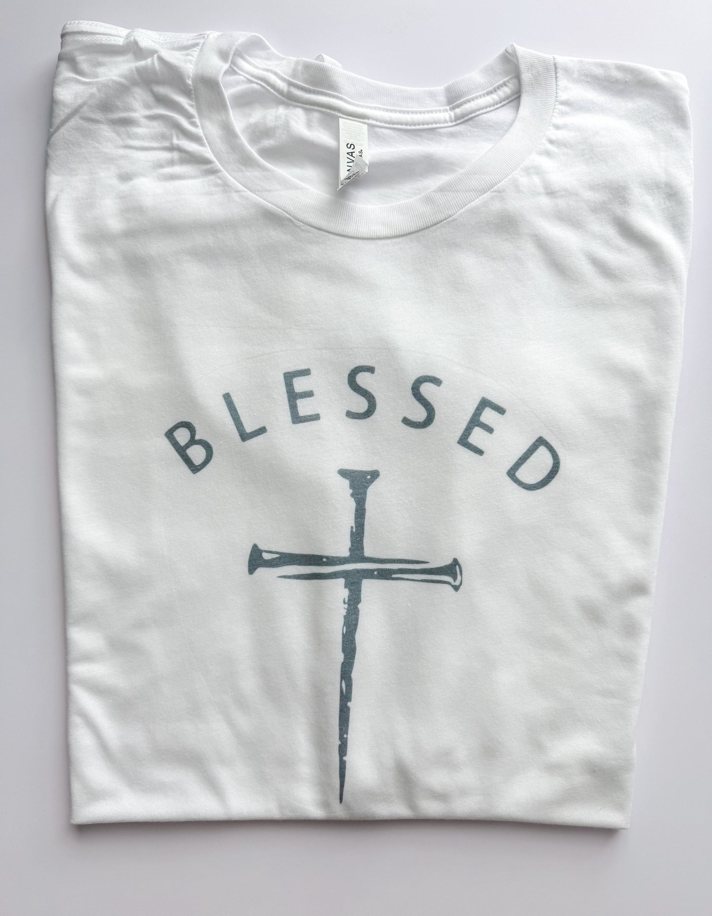 White blessed tee