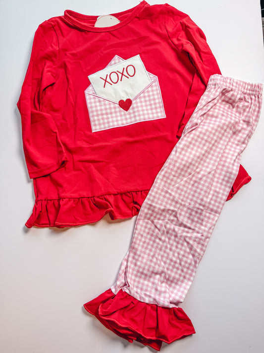 XOXO pink set