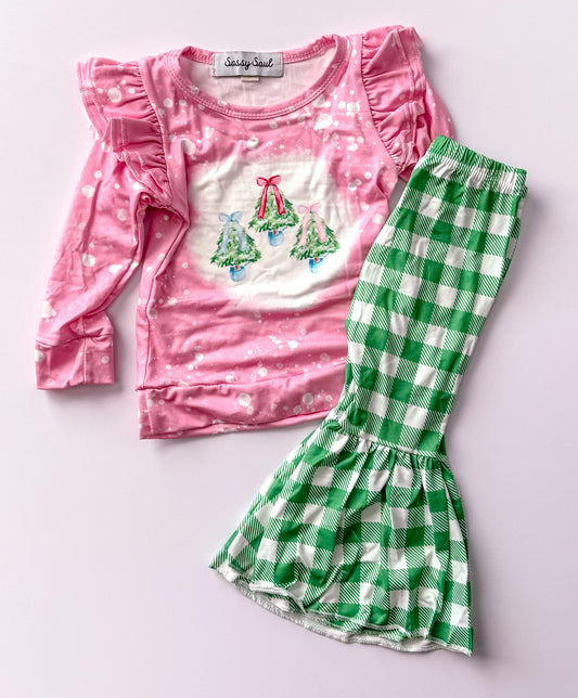 Pink tree bell set