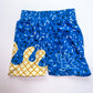 Drip blue shorts