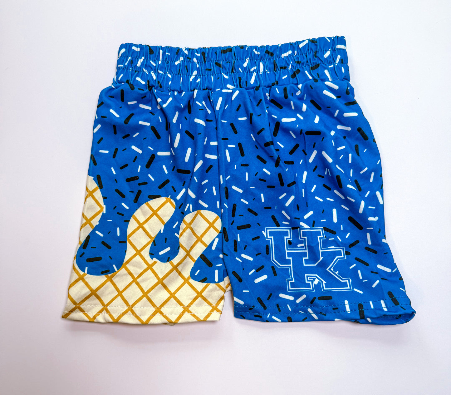 Drip blue shorts