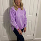 Purple split sweatshirt