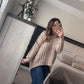 Cable knit sweater