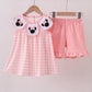 Pink mouse shorts set