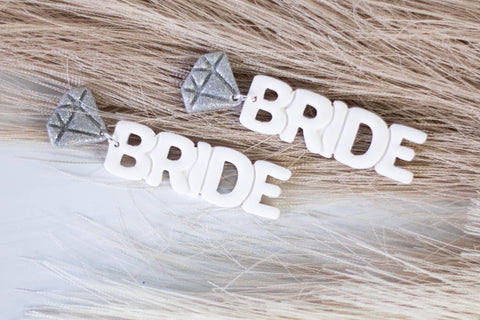 BRIDE dangle earrings