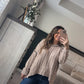 Cable knit sweater