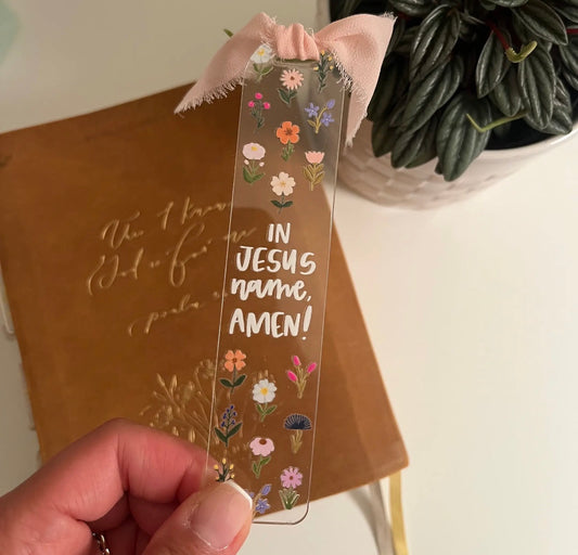 In Jesus name bookmark