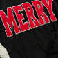 MERRY black/red ribbed set