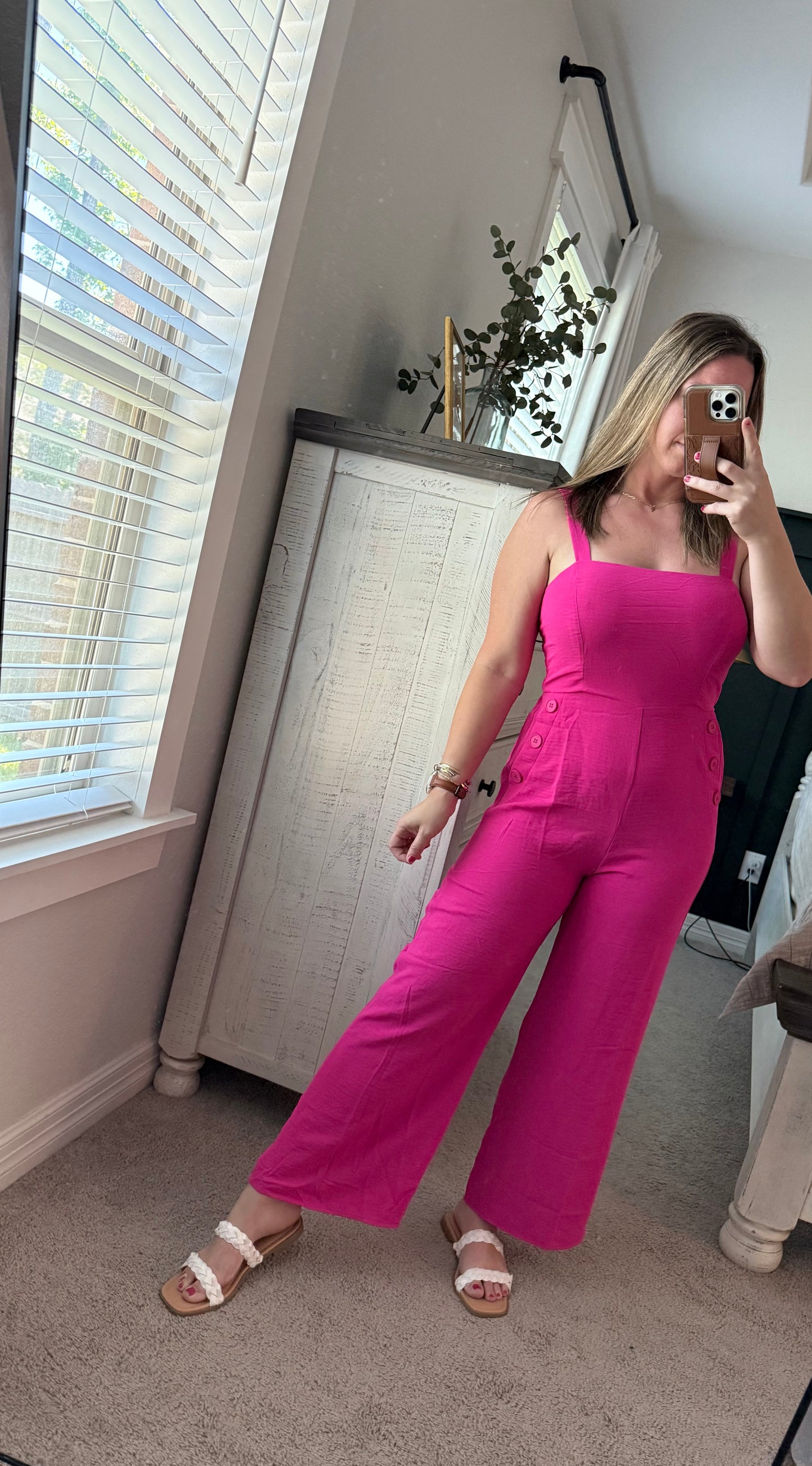 Pink jumpsuit