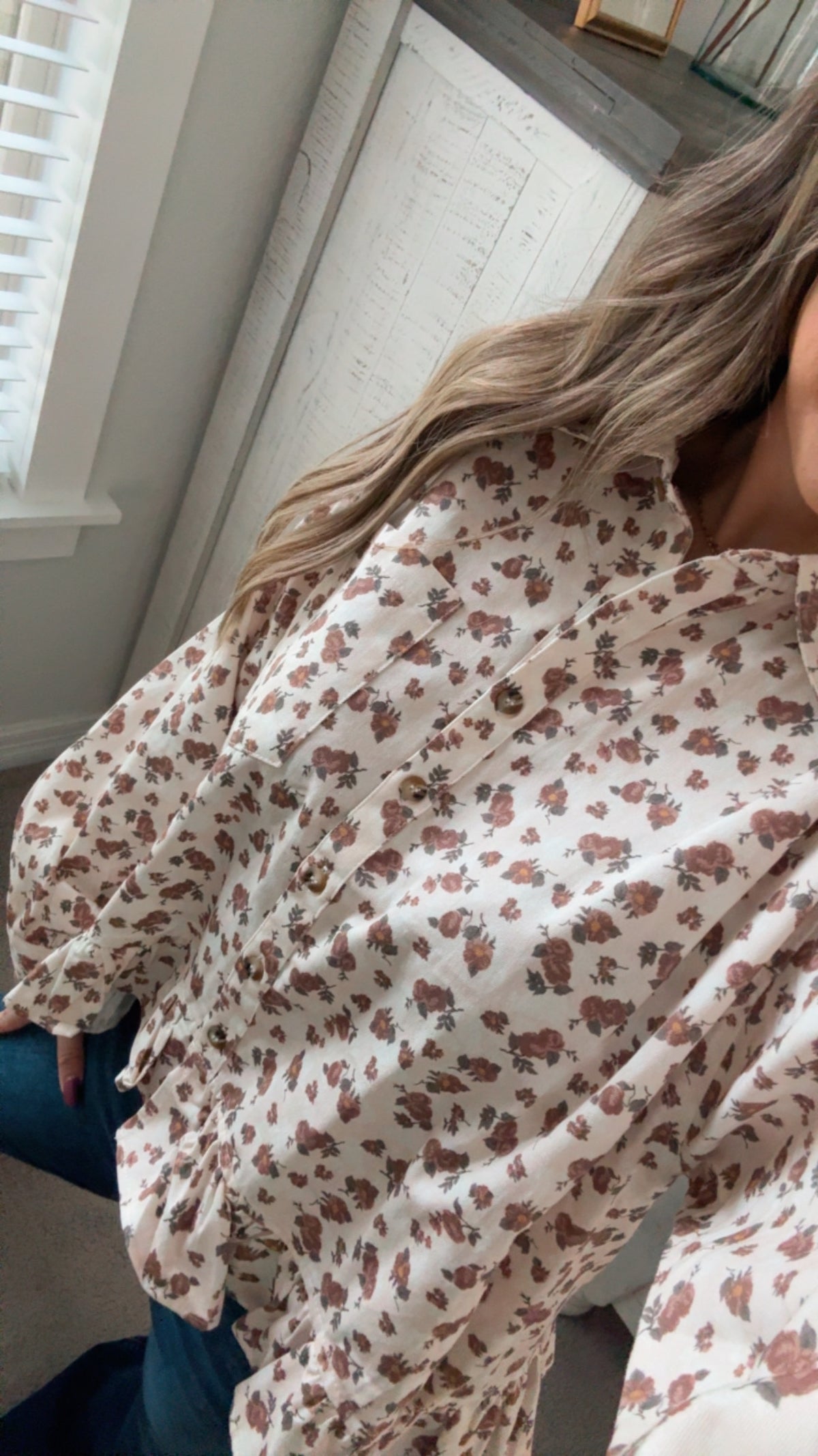 Floral babydoll top