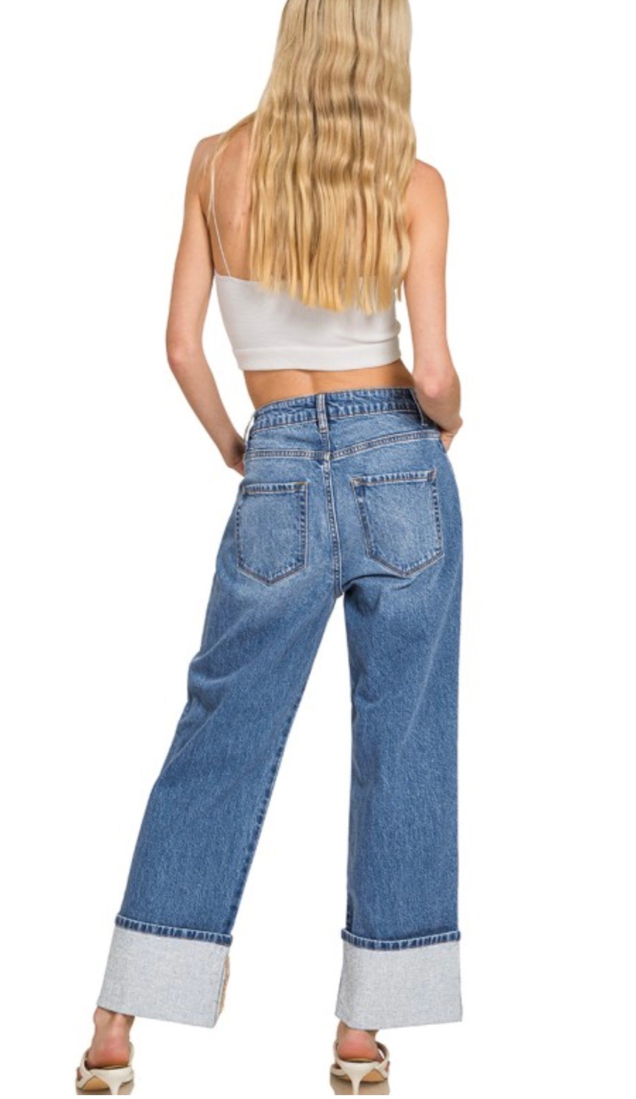 Cuffed jeans