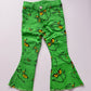 Green bell bottoms