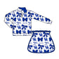 Blue bow skort set - PREORDER eta September)