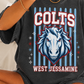 Colts mascot stripe