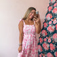 Sweetheart woven maxi dress