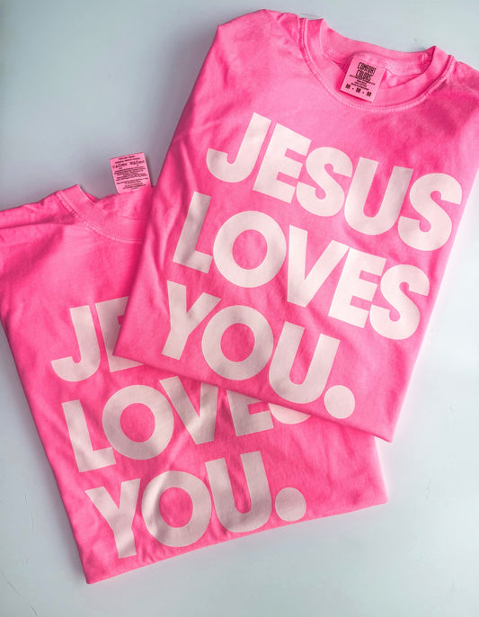 Jesus loves you - PINK