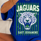 Jaguars mascot stripe
