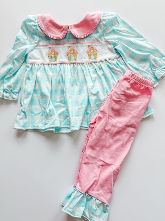 Gingerbread ruffle set