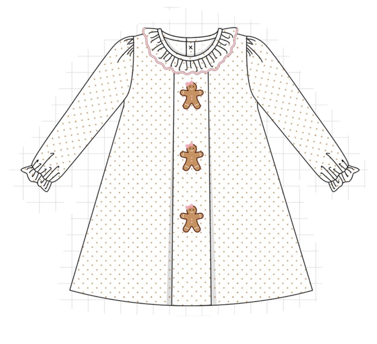 Pink gingerbread dress