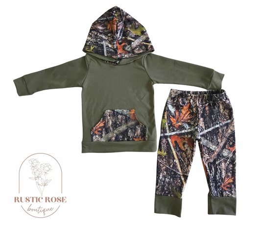Camo hooded set *PREORDER - closing 9/27 ETA 3 weeks*