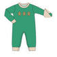 Green gingerbread romper