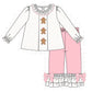 Pink gingerbread embroidery set