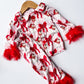 Red fur santa jammies