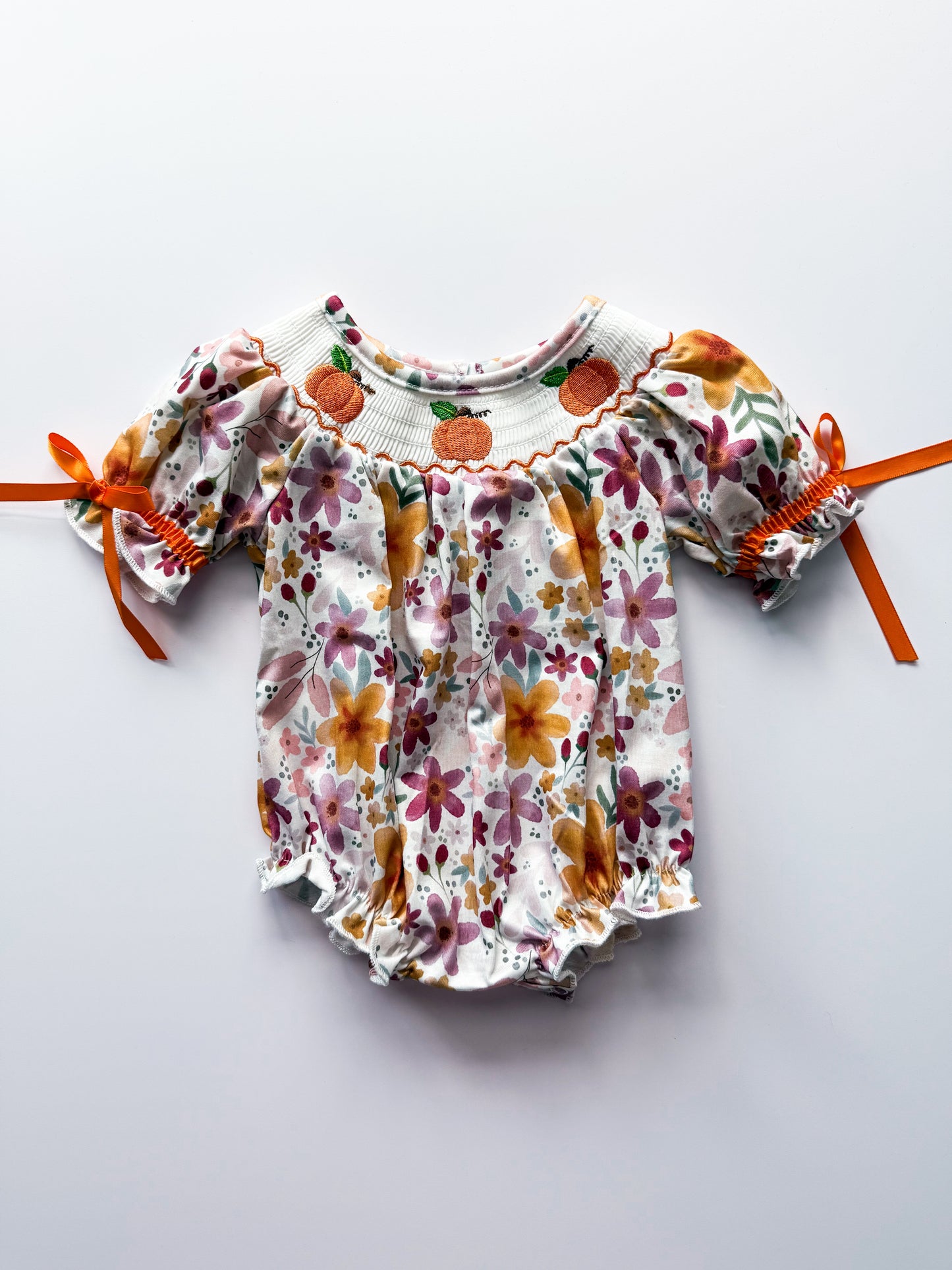 Pumpkin floral bubble