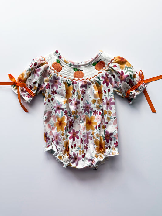 Pumpkin floral bubble