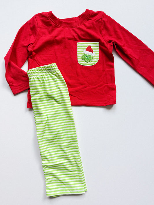 Green pants set
