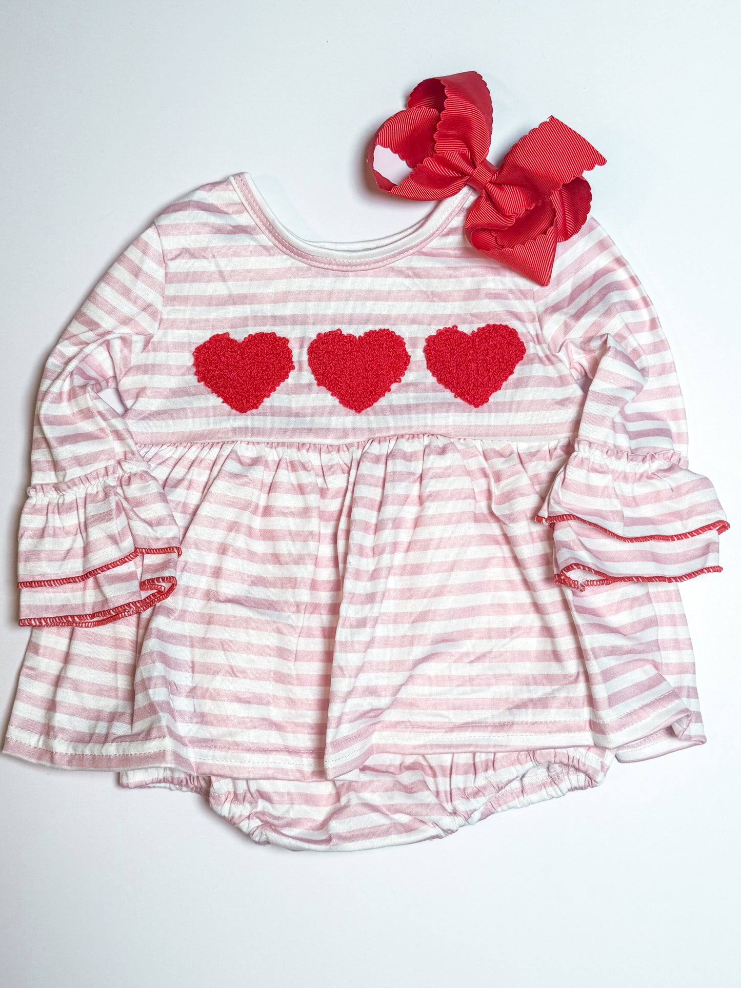 Heart french knot bubble