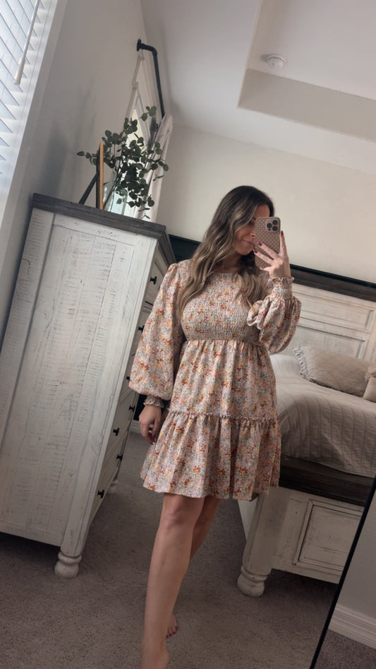 Floral mini dress