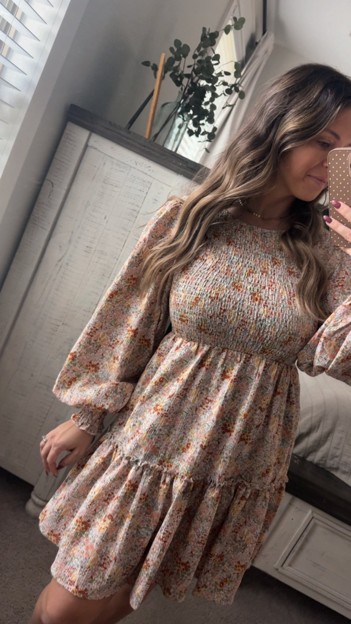 Floral mini dress