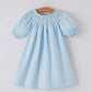 Cross smocking dress