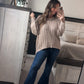 Cable knit sweater