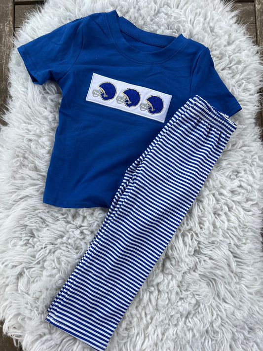 Blue stripe set