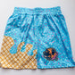 Blue drip shorts (D1)