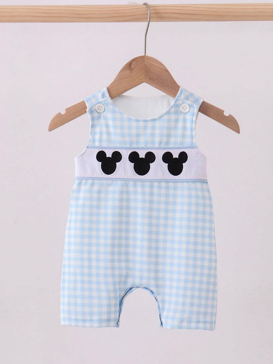 Blue mouse romper