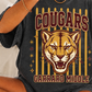 Cougars stripe mascot