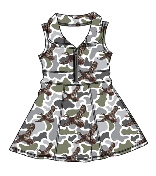 Camo duck dress (PO4 ETA- April)