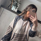 Stripe pocket hoodie